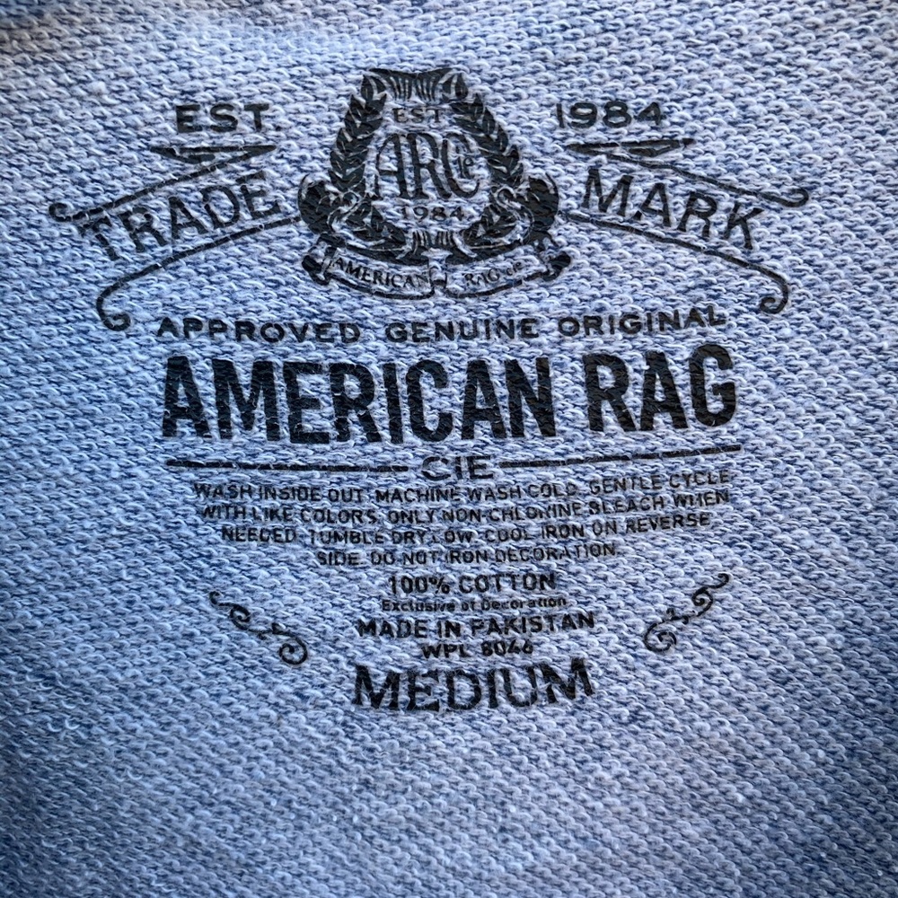 Men's American Rag Long Style Light Blue Sweater - Picture 3 of 3